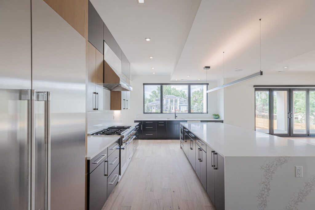 Cherry Cabinets with Amber Finish - North Boulder New Build